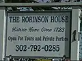 Robinson House Sign on Naamans Road, Claymont, DE
