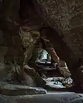 View inside Rock House