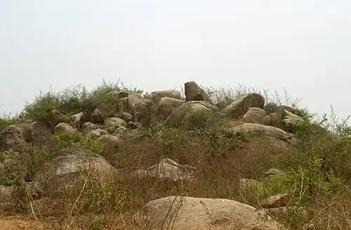 Rock formations at Miyapur, Hyderabad, India