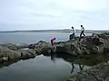 Rock pool at Ramore Head.