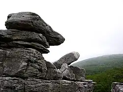 Rock formation in Dolly Sods