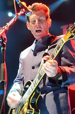 Byers performing with the Specials in 2013.
