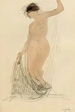Drawing (Nude), by Auguste Rodin. Published in Camera Work No 34/35, 1911
