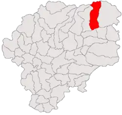 Location in Bistrița-Năsăud County