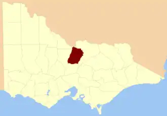 Location in Victoria