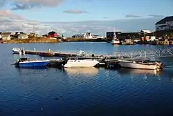 View of the village harbour