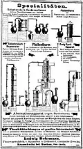 Advertisement for chemical stoneware, Germany 1888