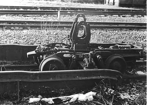 Rollbock track 750&nbsp;mm (2&nbsp;ft&nbsp;5+1⁄2&nbsp;in) gauge