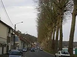 The former RN13 road, in Rolleboise