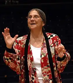Catherine Roma conducting MUSE's 25th Anniversary Spring Concert, Cincinnati, Ohio.
