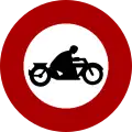 No motorcycles