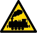 Railroad crossing without gates