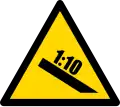 Steep grade
