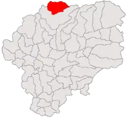 Location in Bistrița-Năsăud County