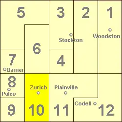Location in Rooks County