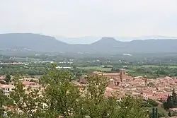 A view of Roquebrune-sur-Argens, from the southwest