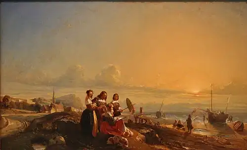 Coast Scene with Figures, 1831