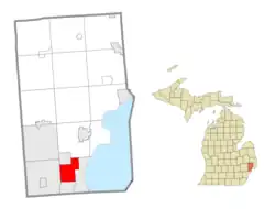 Location within Macomb County