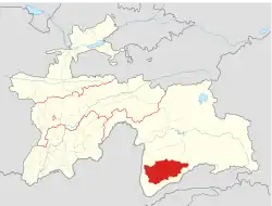 Location of Roshtqal'a District in Tajikistan