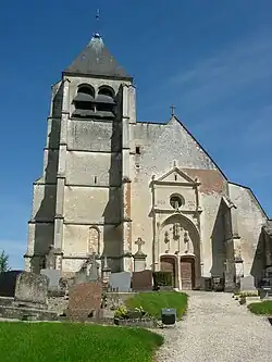 The church in Rosnay-l'Hôpital