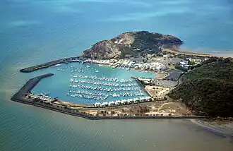 Rosslyn Bay with marina, 2009
