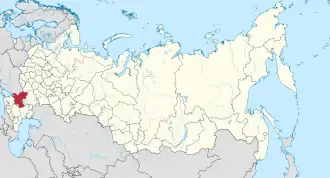 Location of Rostov Oblast