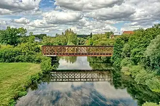 The bridge over the Ognon River in Montferney (municipality of Rougemont).