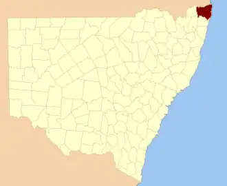 Location in New South Wales