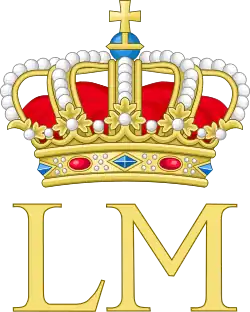 Royal Monogram of Queen Louise-Marie of Belgium