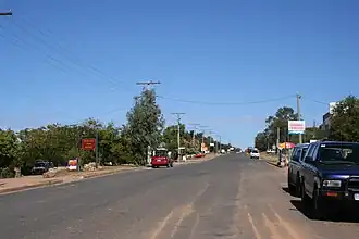 Main street of Rubyvale