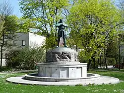 Der Rüdigerbrunnen (the Rudiger well), Kaufbeuren, Germany.