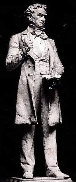 Statue of Rufus Choate, located inside the court house