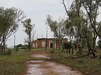 A ruined homestead in Merkanooka in August 2022