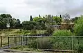 Merri Creek footbridge, which connects the station to the Merri Creek Trail and nearby Westgarth station, November 2004