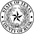 Official seal of Rusk County, Texas