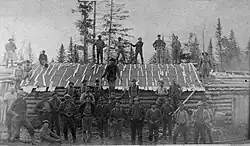 Image 43Loggers at Russell Camp, Aroostook County, ca. 1900 (from History of Maine)