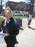 Monthly vigil in front of Spring Garden Library in Halifax