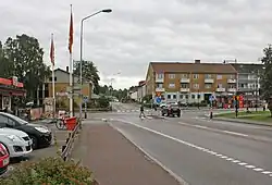 The centre of Ryd, Tingsryd municipality, 2019.