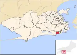 Location of São Conrado