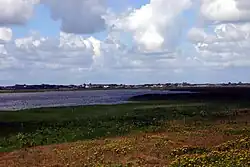 Søndervig seen from Ringkøbing Fjord