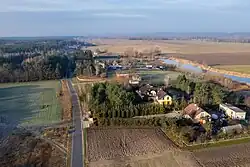 Aerial view of Słończ (2024)
