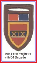 SADF 84 Brigade 19 Field Engineer Unit Flash