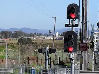 View towards Windsor and Blue Mountains, from Mulgrave railway station