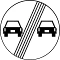 End of overtaking prohibition