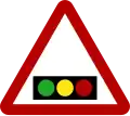 Traffic lights ahead (horizontal)