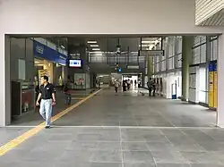 KTM and MRT common concourse of the station