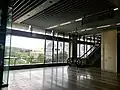 Paid area of the concourse with SEGi University in the background