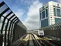 Kajang-bound train approaching the station