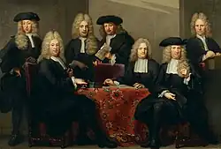Regents of the Burgerweeshuis (municipal orphanage) in Amsterdam, 1716