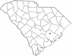 Location of Bonneau, South Carolina